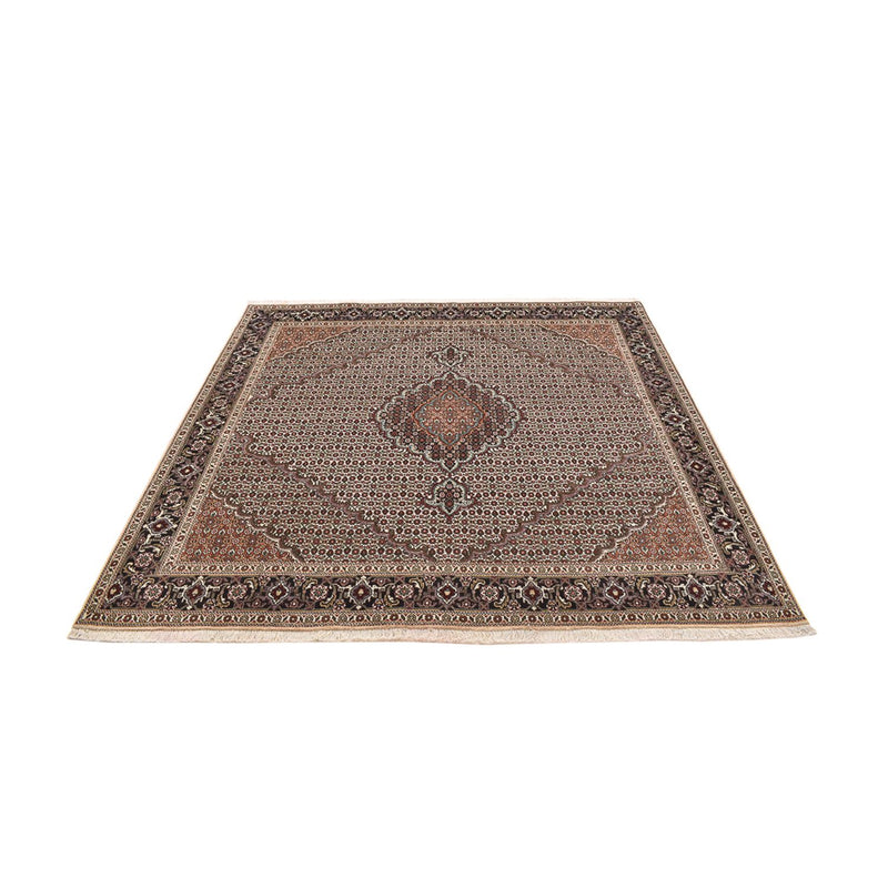 Tappeto Persero - Tabriz - Reale quadrato  - 202 x 200 cm - marrone