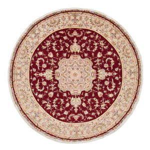 Tappeto Persero - Tabriz - Reale rotondo  - 245 x 245 cm - rosso