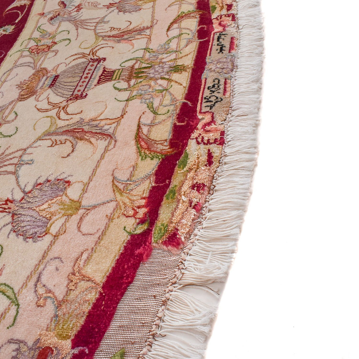 Tappeto Persero - Tabriz - Reale rotondo  - 245 x 245 cm - rosso