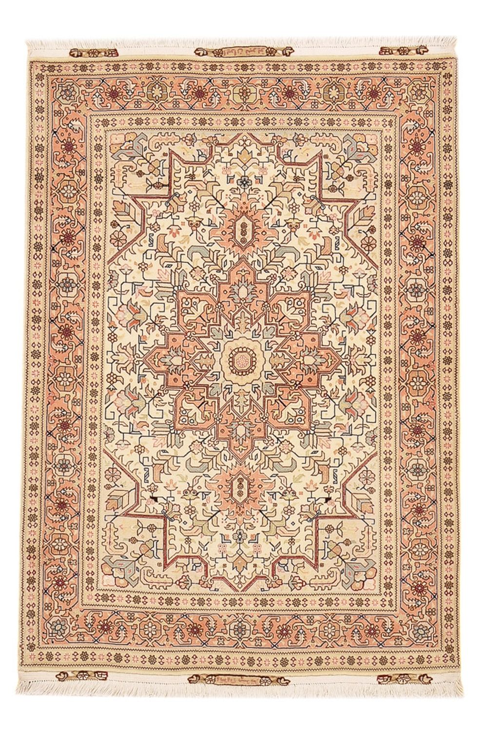 Tappeto Persero - Tabriz - Reale - 151 x 106 cm - beige chiaro