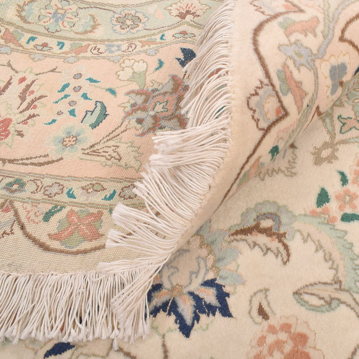 Tappeto Persero - Tabriz - Reale rotondo  - 200 x 200 cm - sabbia