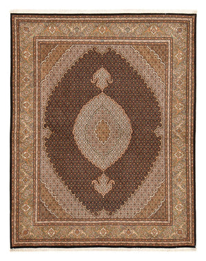 Tappeto Persero - Tabriz - Reale - 250 x 202 cm - marrone scuro