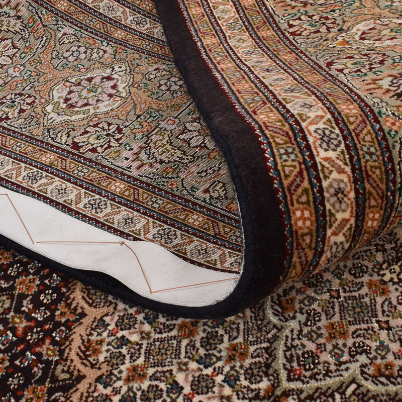 Tappeto Persero - Tabriz - Reale - 250 x 202 cm - marrone scuro