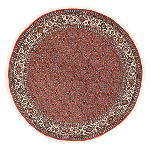 Tappeto Persero - Bidjar rotondo  - 155 x 155 cm - rosso chiaro