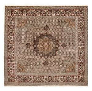 Tappeto Persero - Tabriz - Reale quadrato  - 252 x 247 cm - marrone