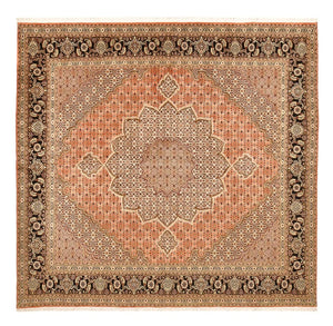 Tappeto Persero - Tabriz - Reale quadrato  - 253 x 245 cm - beige scuro