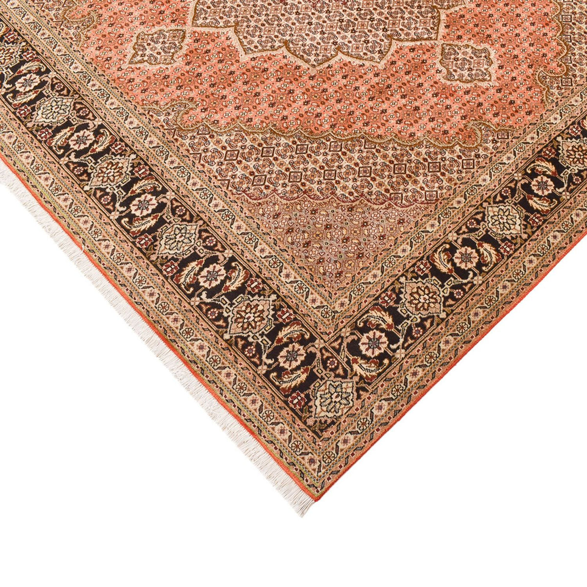 Tappeto Persero - Tabriz - Reale quadrato  - 253 x 245 cm - beige scuro