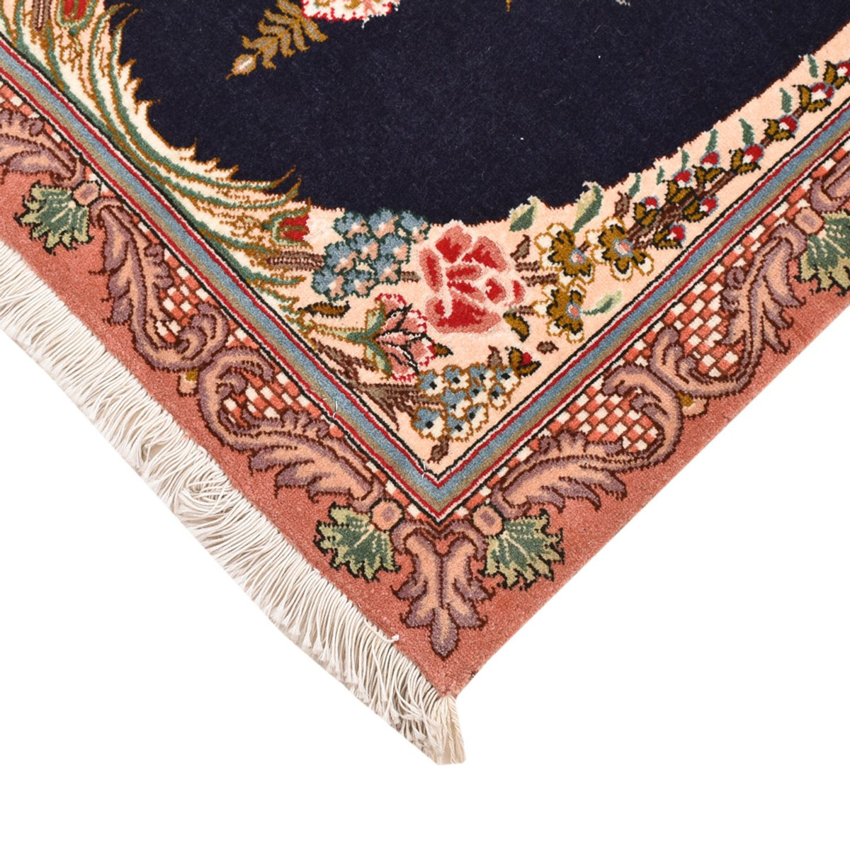 Tappeto Persero - Tabriz - Reale - 90 x 60 cm - blu scuro