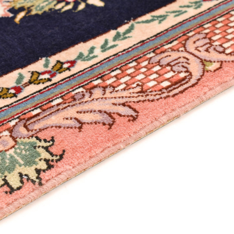 Tappeto Persero - Tabriz - Reale - 90 x 60 cm - blu scuro