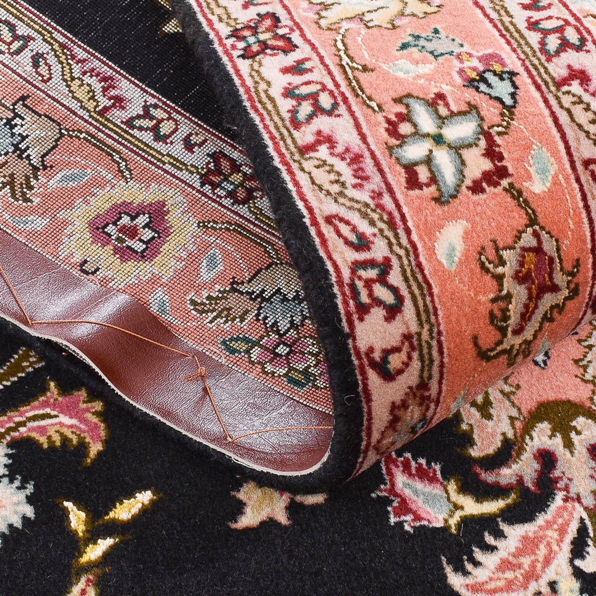 Tappeto corsia Tappeto Persero - Tabriz - Premio - 210 x 80 cm - blu scuro