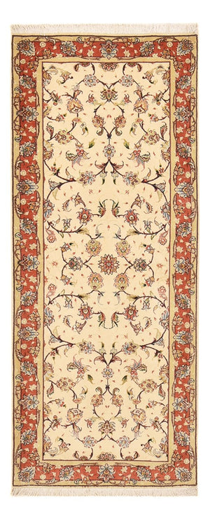 Tappeto corsia Tappeto Persero - Tabriz - Premio - 205 x 81 cm - beige