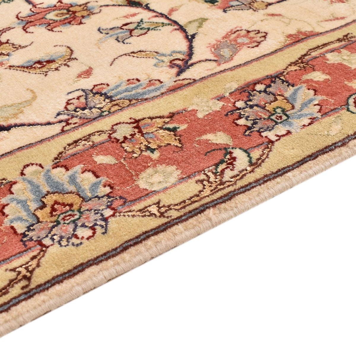 Tappeto corsia Tappeto Persero - Tabriz - Premio - 205 x 81 cm - beige