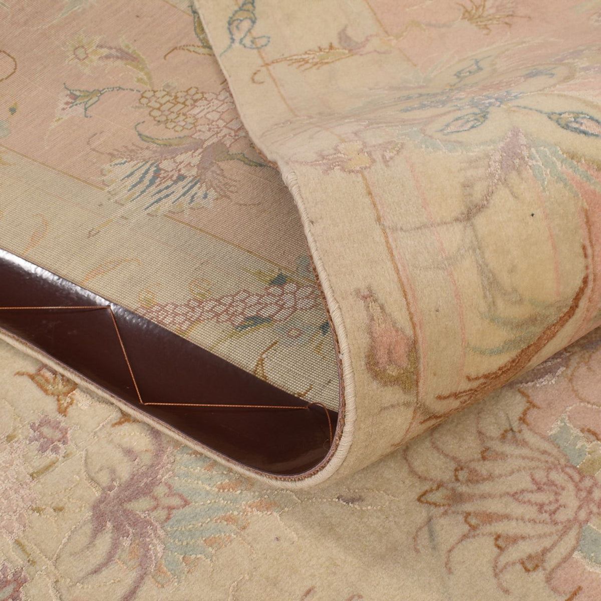 Tappeto Persero - Tabriz - Reale quadrato  - 248 x 242 cm - beige chiaro
