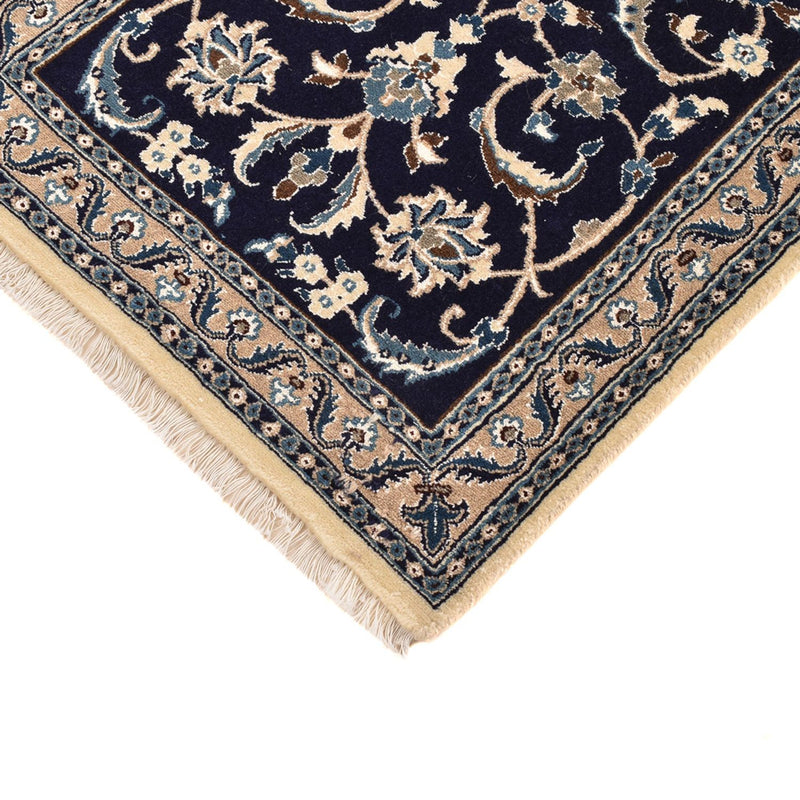 Tappeto corsia Tappeto Persero - Nain - Reale - 196 x 66 cm - blu scuro