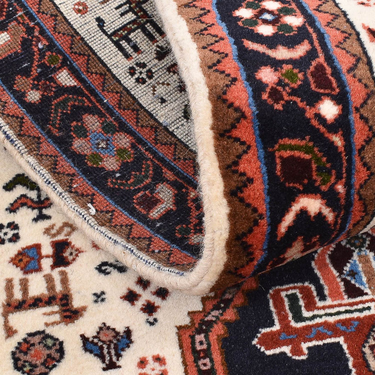 Tappeto corsia Tappeto Gabbeh - Kashkuli Persero - 205 x 65 cm - multicolore