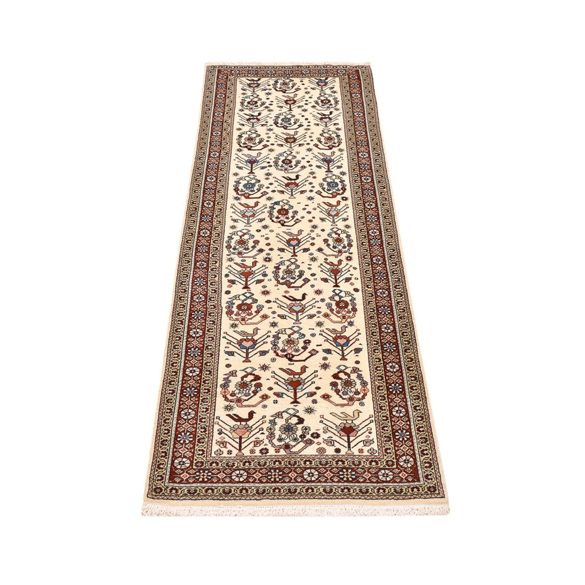 Tappeto corsia Tappeto Gabbeh - Kashkuli Persero - 213 x 65 cm - beige