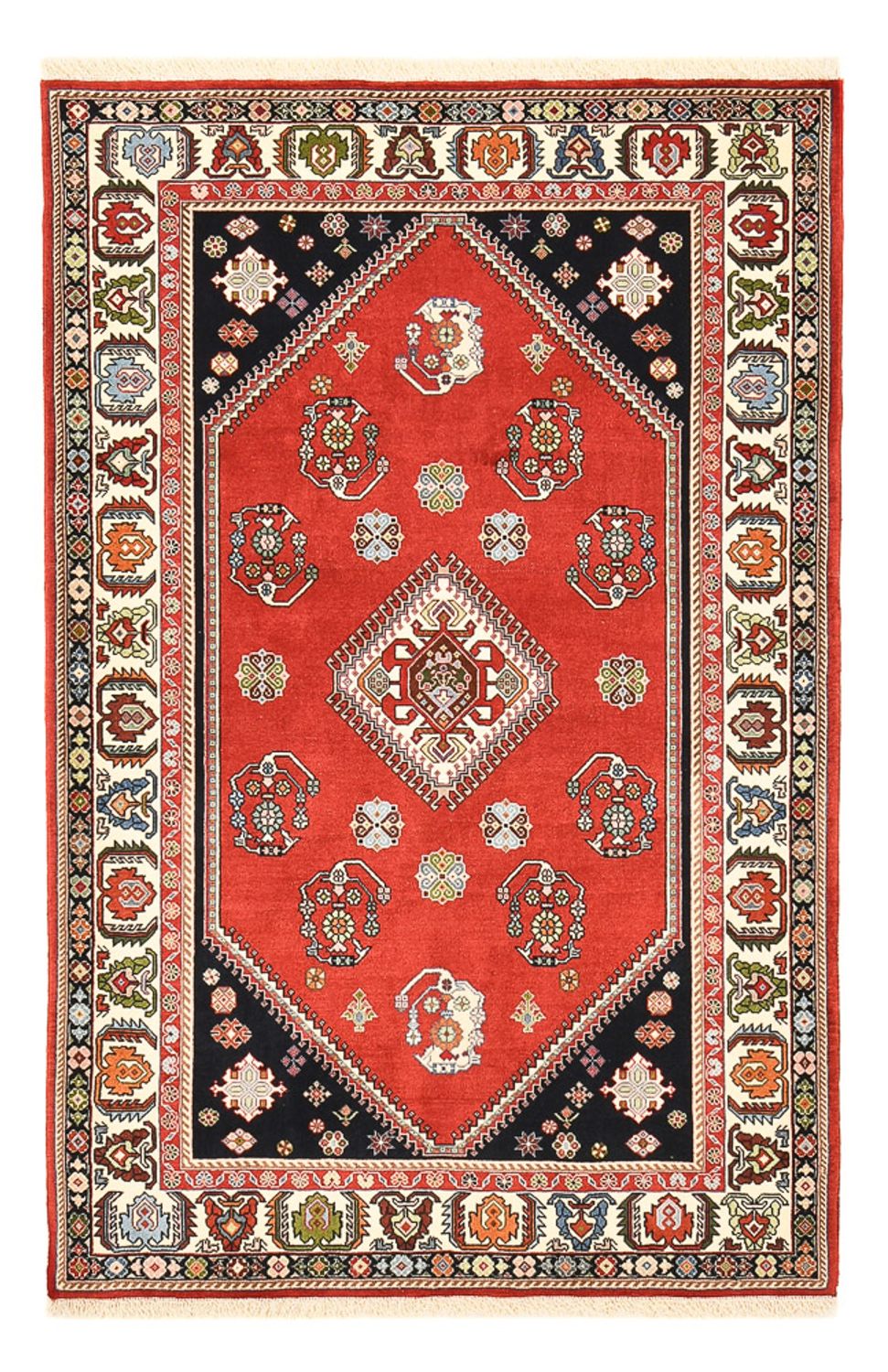 Tappeto Gabbeh - Kashkuli Persero - 203 x 124 cm - rosso