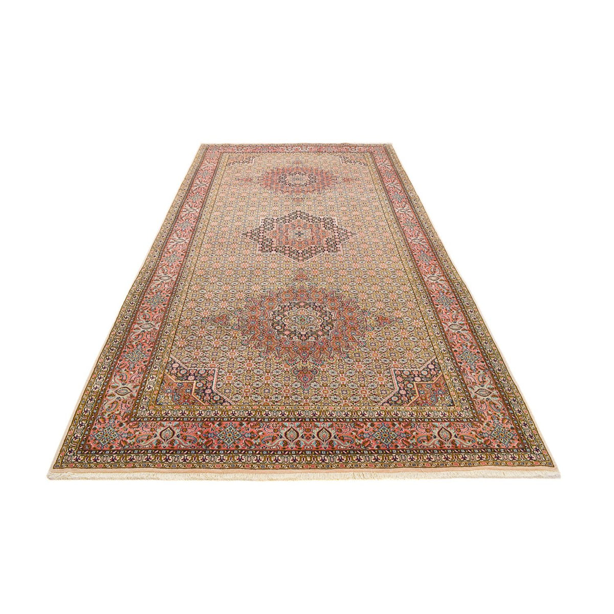 Tappeto corsia Tappeto Persero - Classico - 410 x 203 cm - beige scuro