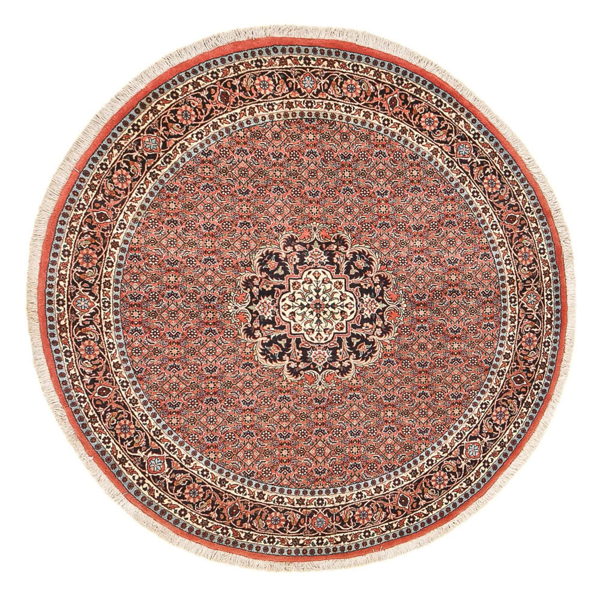 Tappeto Persero - Bidjar rotondo - 150 x 150 cm - rosso chiaro