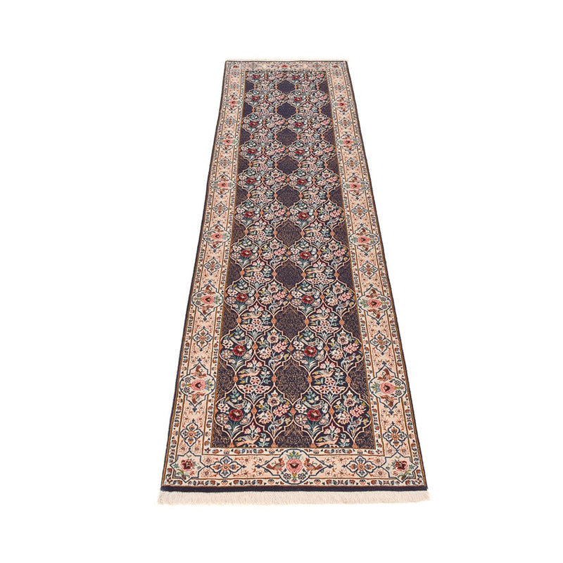 Tappeto corsia Tappeto Persero - Ghom - Reale - 300 x 80 cm - blu scuro