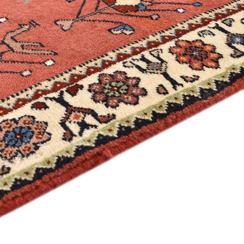 Tappeto corsia Tappeto Gabbeh - Kashkuli Persero - 162 x 65 cm - rosso chiaro