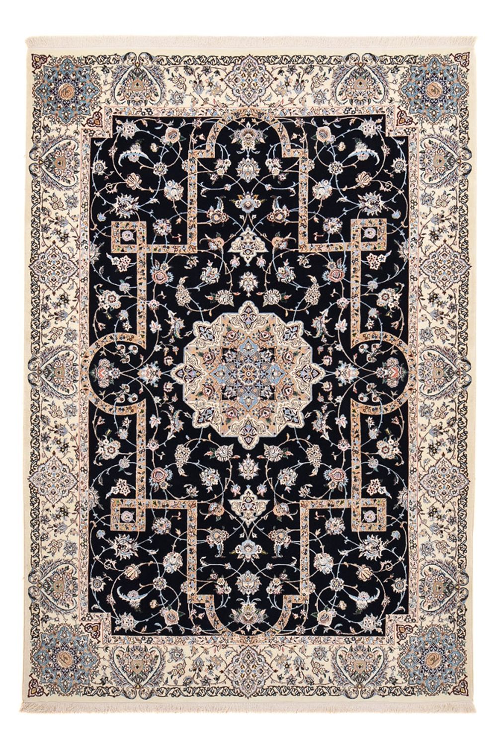 Tappeto Persero - Nain - Premio - 308 x 207 cm - blu scuro