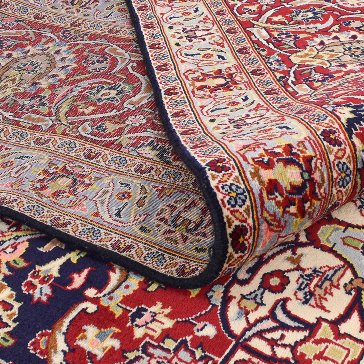 Tappeto Persero - Keshan - 389 x 302 cm - blu scuro
