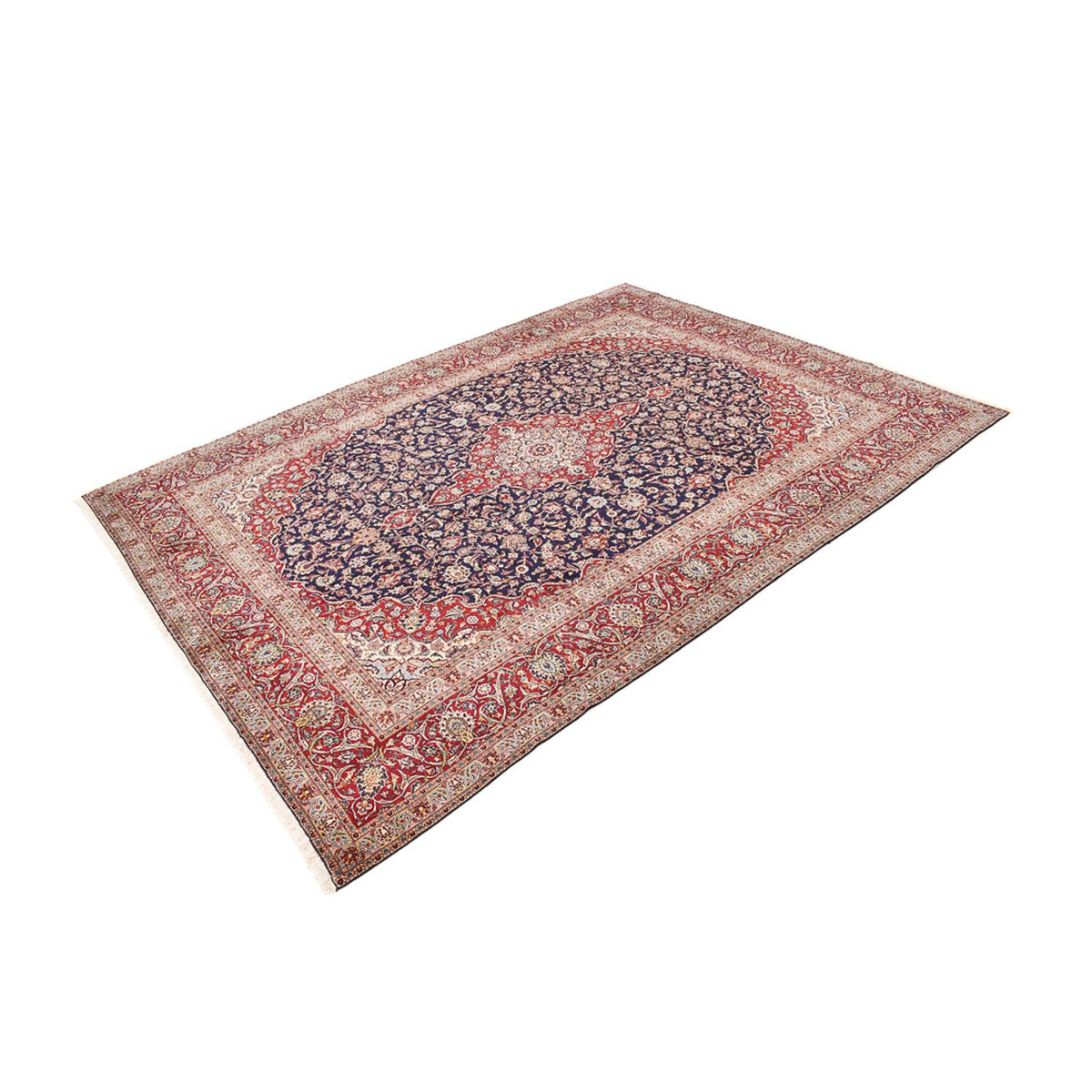 Tappeto Persero - Keshan - 389 x 302 cm - blu scuro