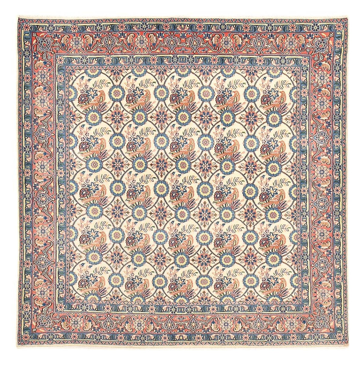 Tappeto Persero - Keshan quadrato - 192 x 195 cm - multicolore