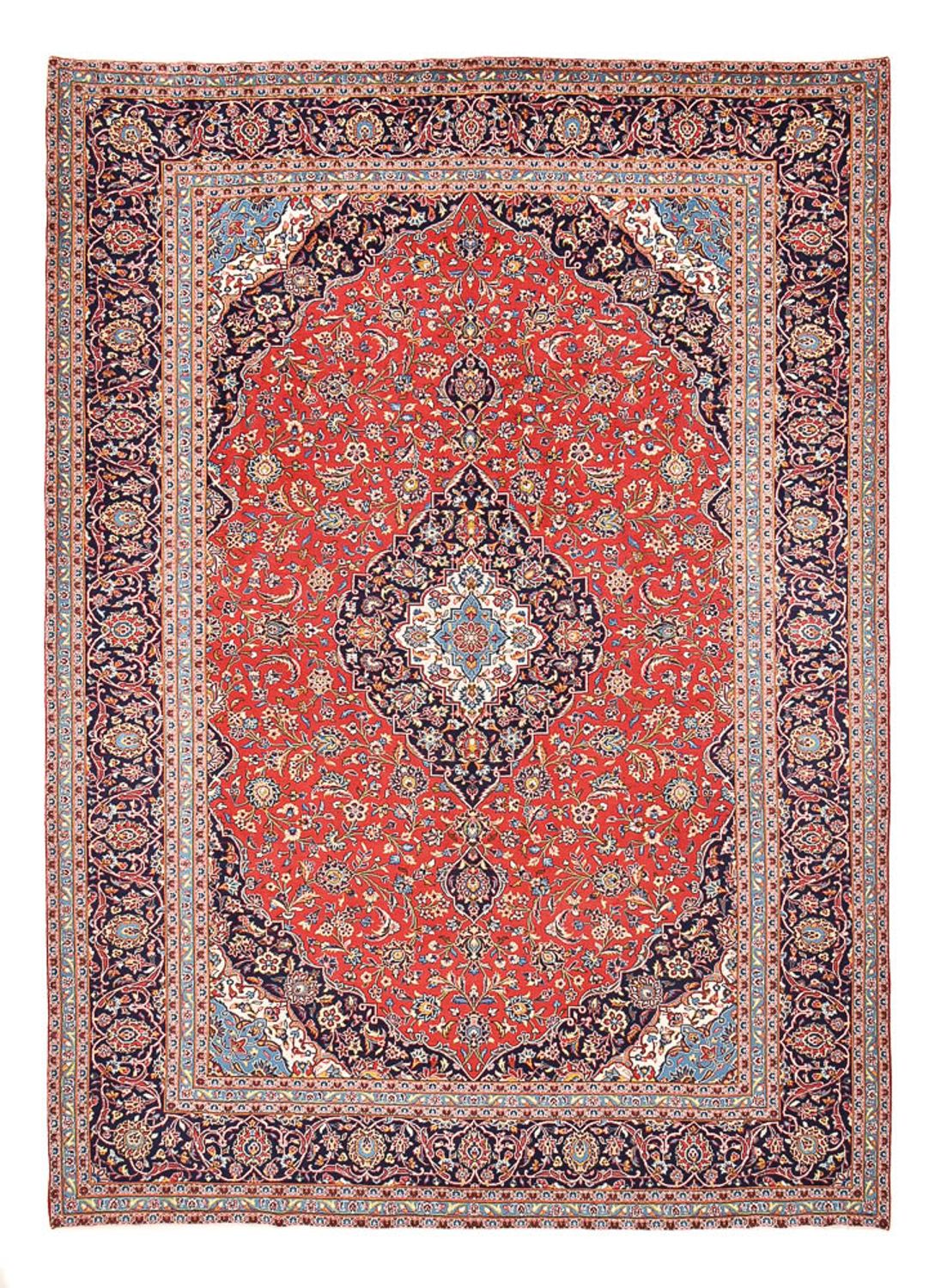 Tappeto Persero - Keshan - 395 x 286 cm - rosso