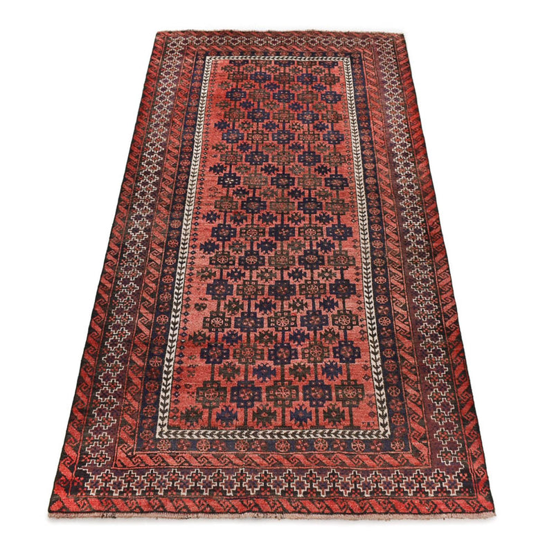 Tappeto corsia Tappeto Turkaman - 219 x 114 cm - rosso chiaro