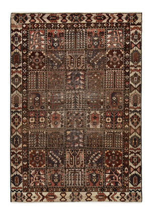 Tappeto vintage - 282 x 198 cm - marrone scuro