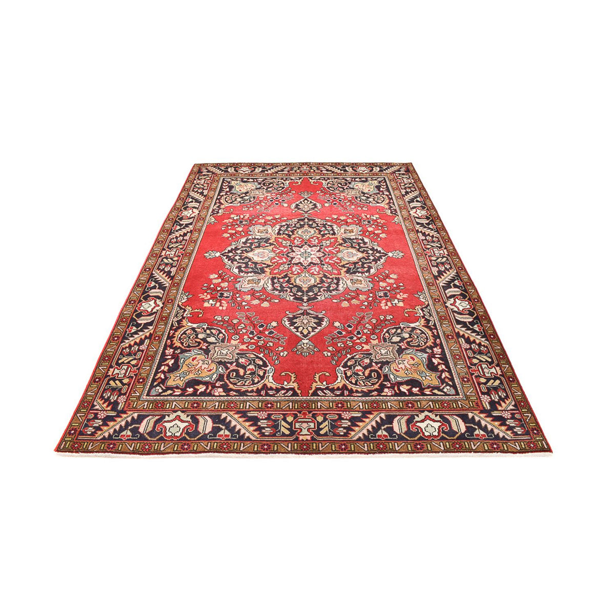 Tappeto Persero - Tabriz - 297 x 198 cm - rosso