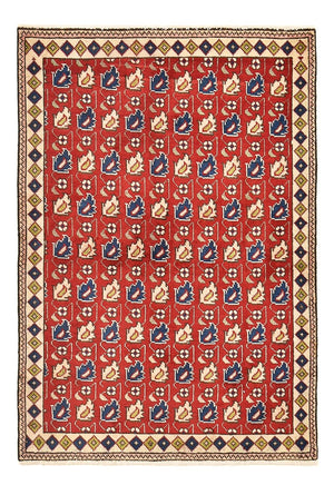 Tappeto Persero - Tabriz - 140 x 96 cm - rosso