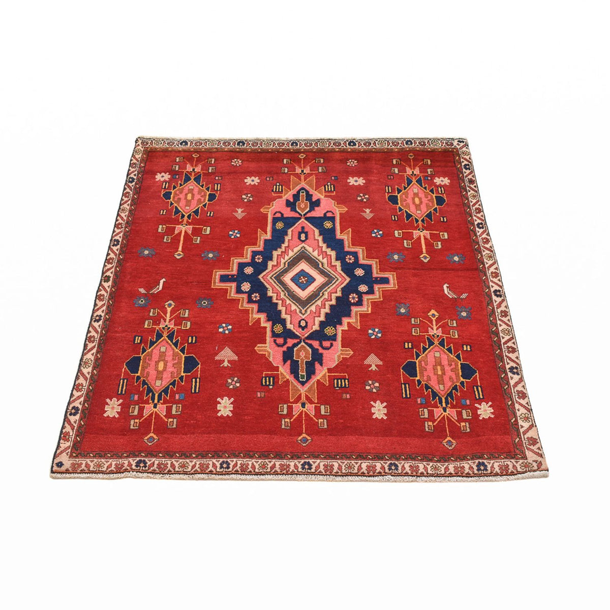 Tappeto corsia Tappeto Persero - Nomade - 129 x 107 cm - rosso