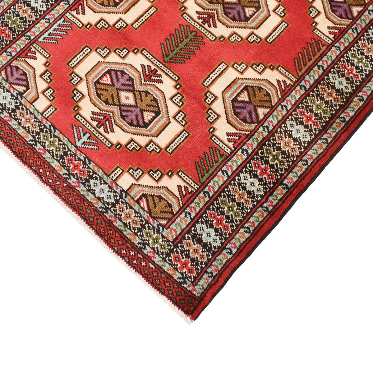 Tappeto corsia Tappeto Turkaman - 283 x 85 cm - rosso