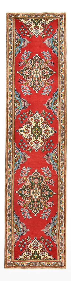 Tappeto corsia Tappeto Persero - Tabriz - 341 x 85 cm - rosso