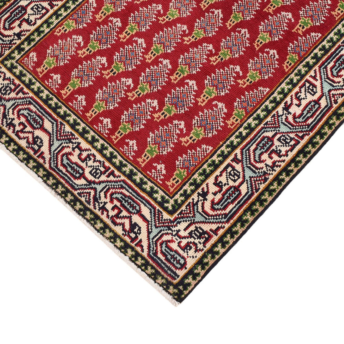 Tappeto corsia Tappeto Persero - Tabriz - 373 x 80 cm - ruggine