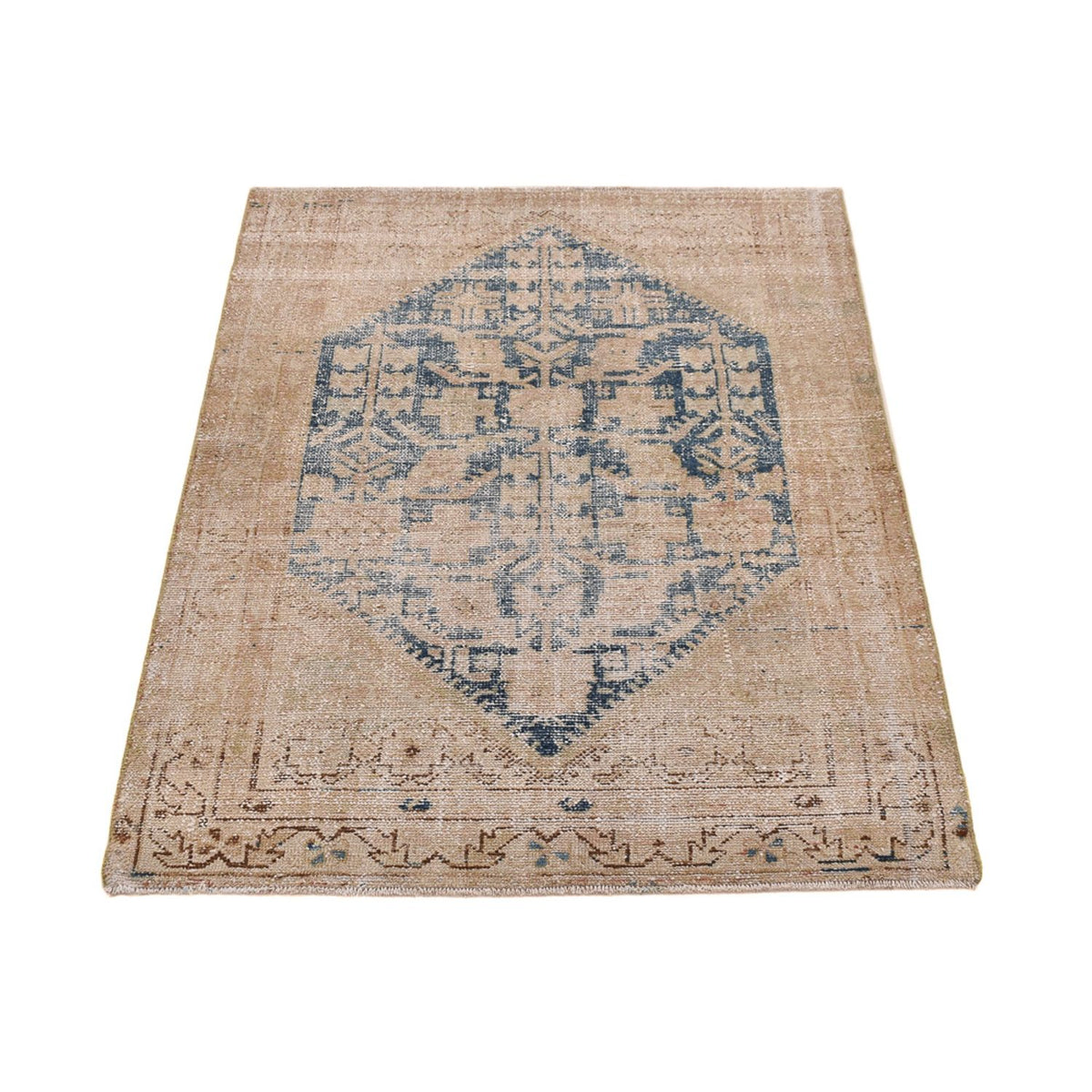 Tappeto vintage - 148 x 108 cm - blu