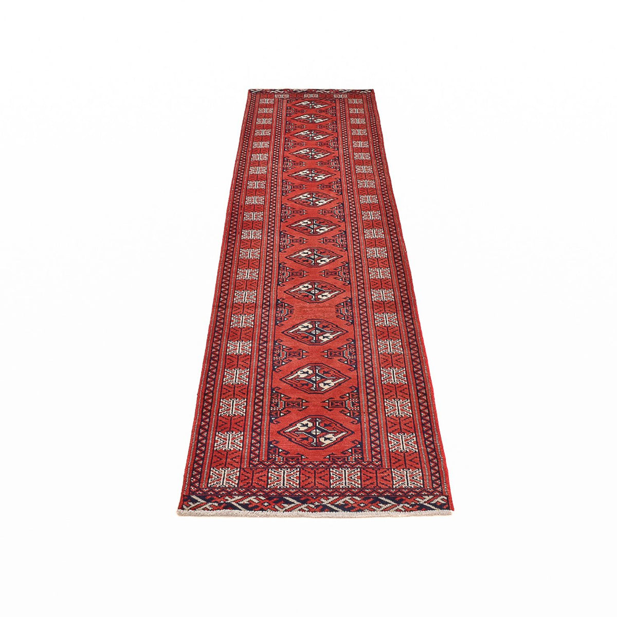 Tappeto corsia Tappeto Turkaman - 291 x 73 cm - rosso