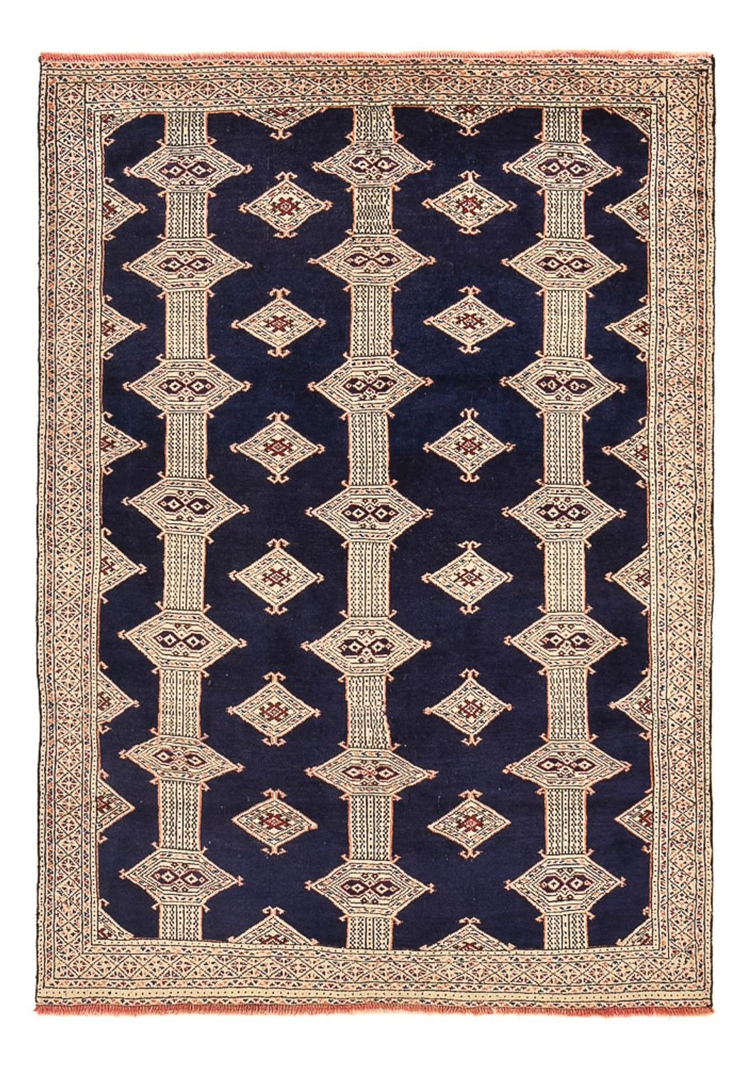 Tappeto Turkaman - 173 x 120 cm - blu scuro
