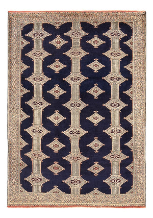 Tappeto Turkaman - 173 x 120 cm - blu scuro