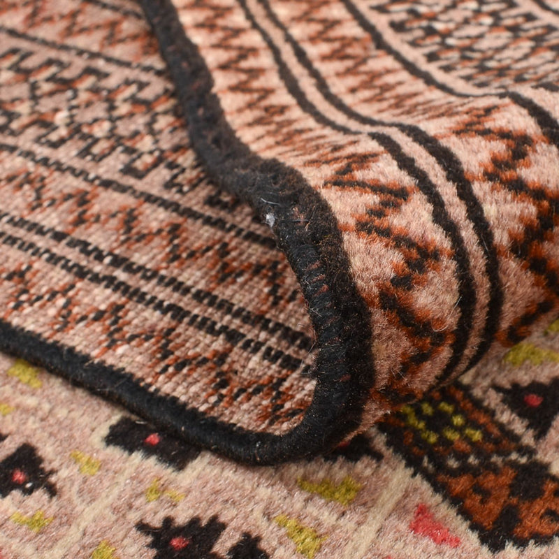 Tappeto Turkaman - 190 x 128 cm - rosso chiaro