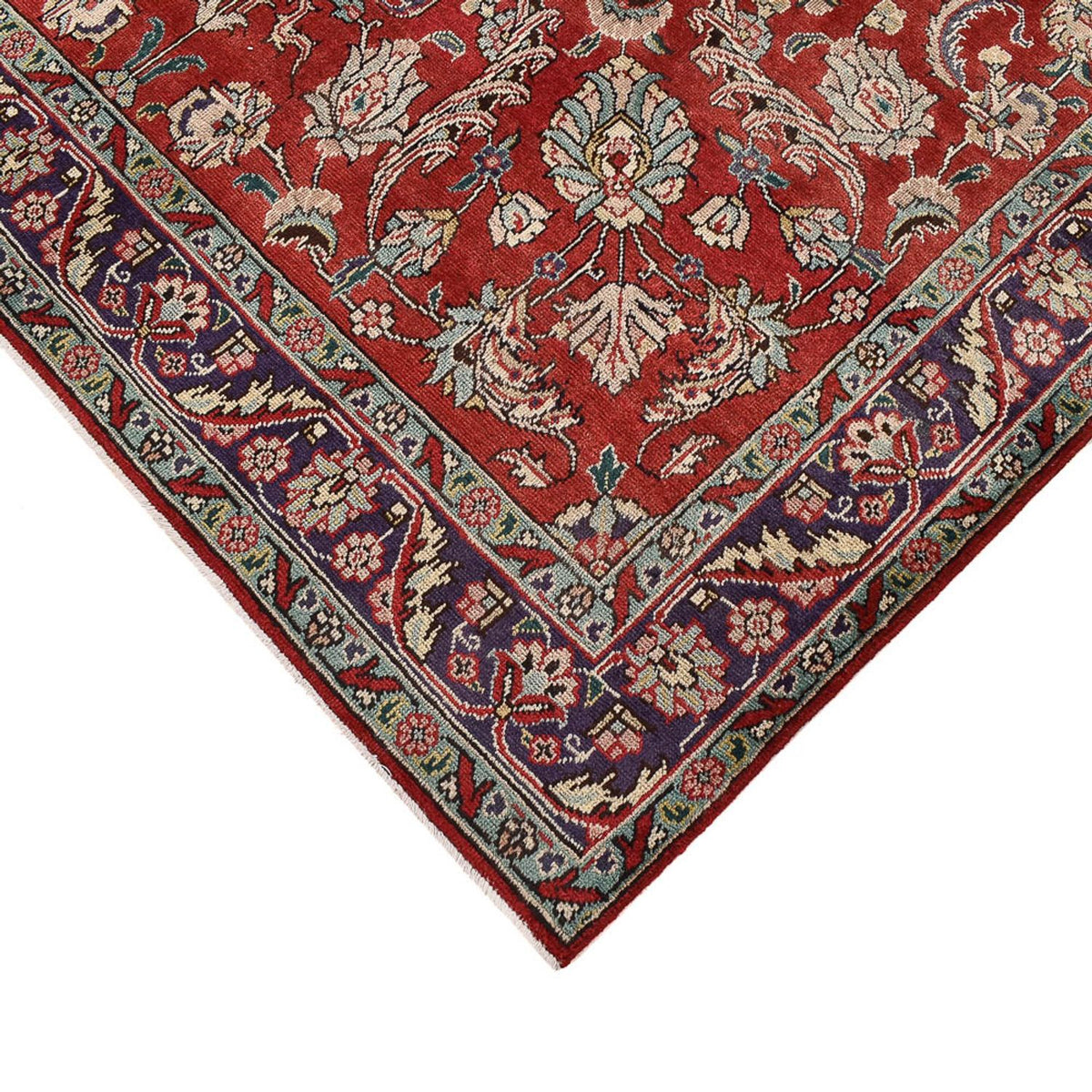 Tappeto Persero - Tabriz - 308 x 201 cm - rosso