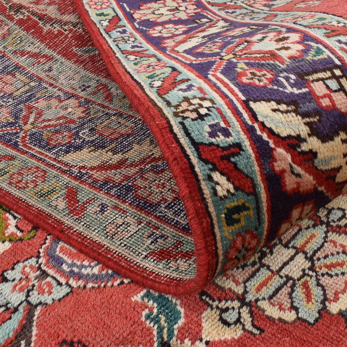 Tappeto Persero - Tabriz - 308 x 201 cm - rosso