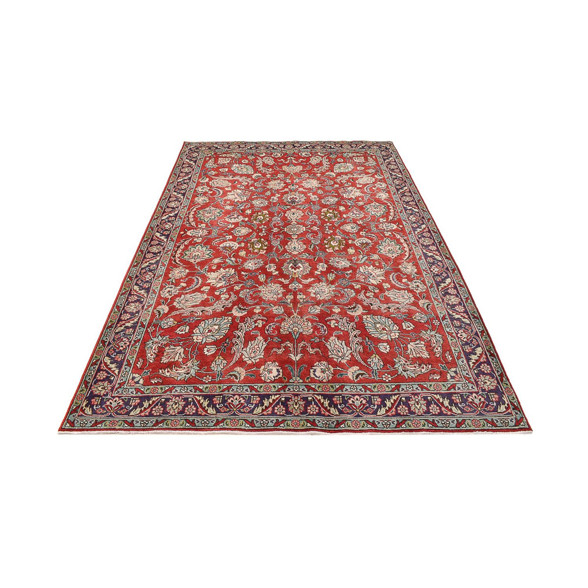 Tappeto Persero - Tabriz - 308 x 201 cm - rosso