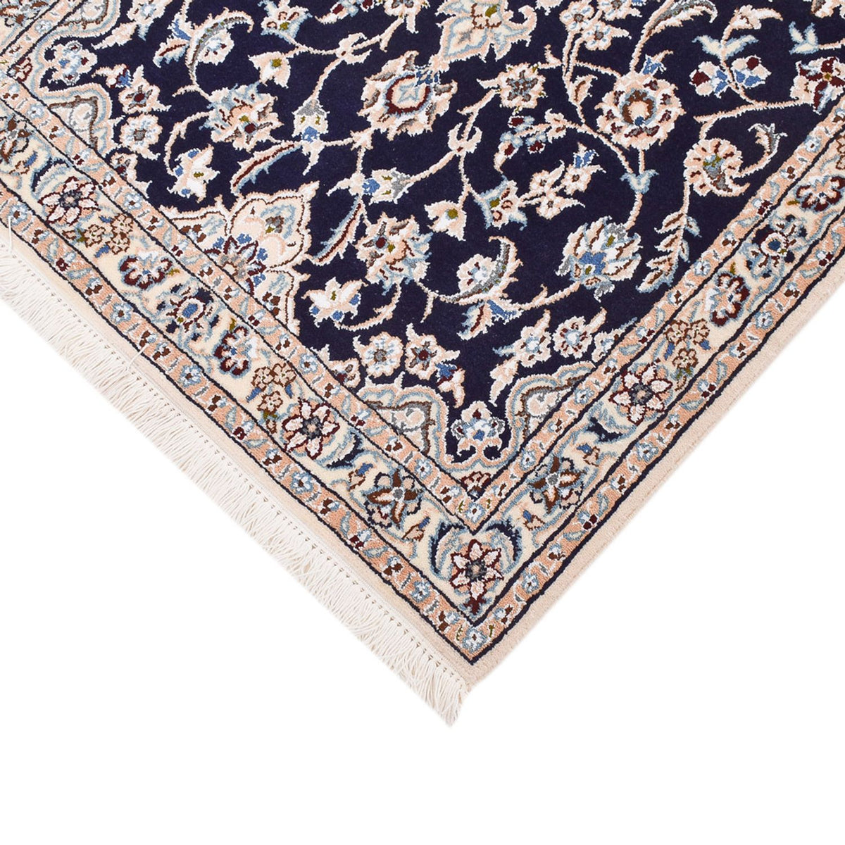 Tappeto corsia Tappeto Persero - Nain - Reale - 315 x 69 cm - blu scuro