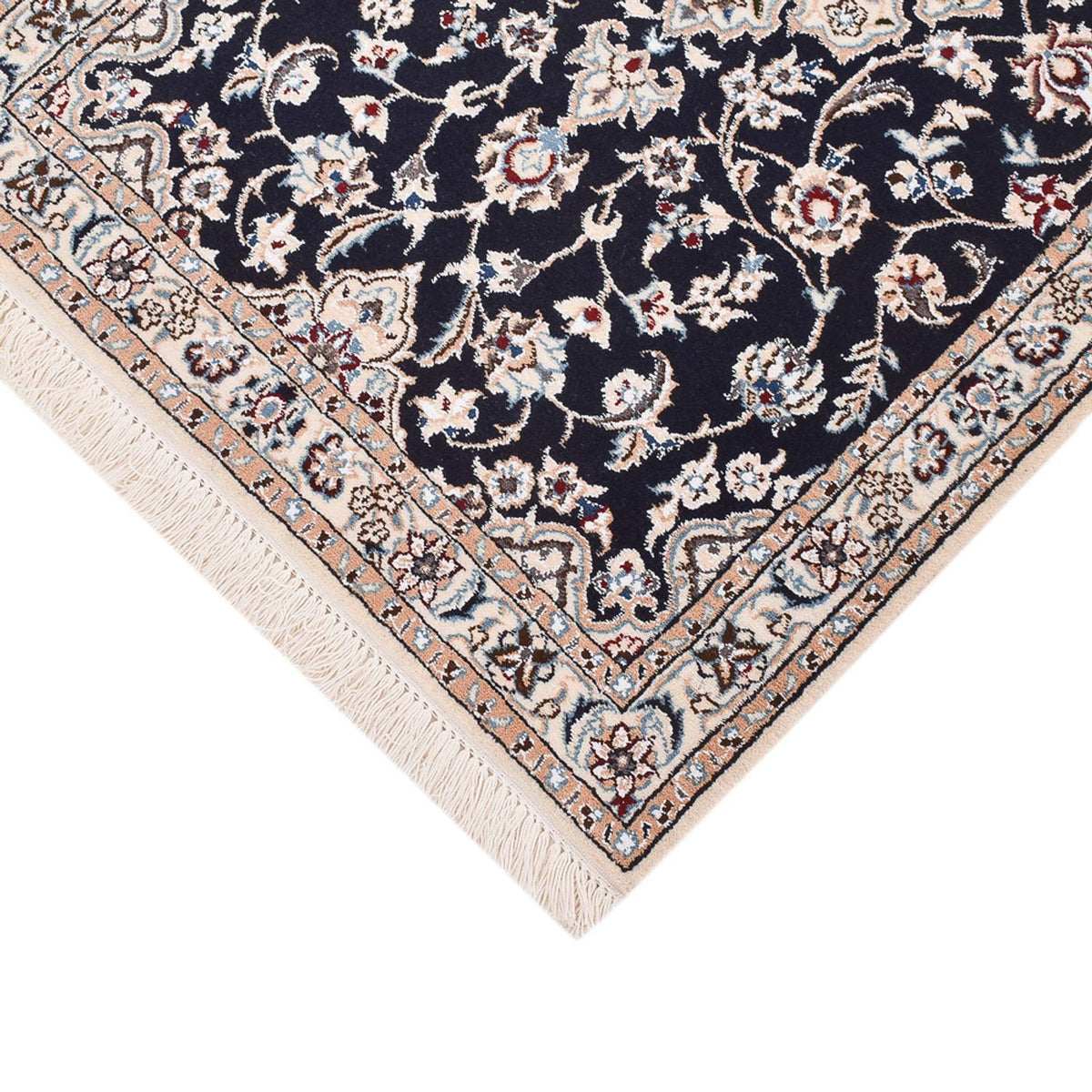 Tappeto corsia Tappeto Persero - Nain - Reale - 213 x 72 cm - blu scuro