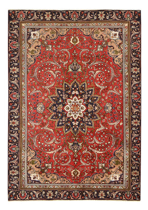Tappeto Persero - Tabriz - 253 x 177 cm - rosso