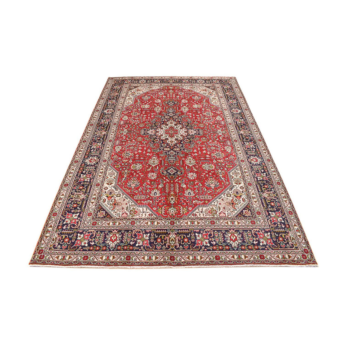 Tappeto Persero - Tabriz - 303 x 198 cm - rosso